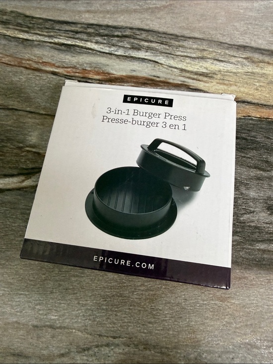 Epicure Other - Epicure 3-in-1 Burger Press - Black